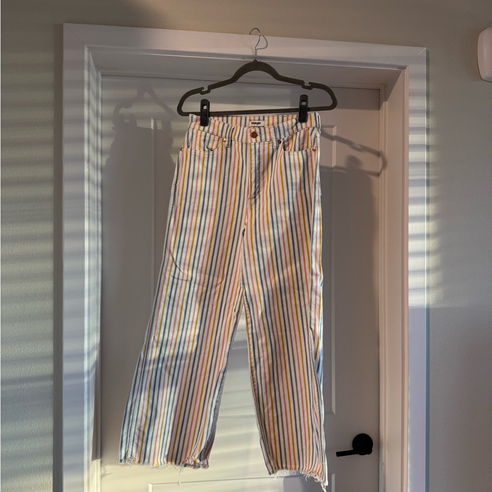 EUC Wrangler Striped Jeans